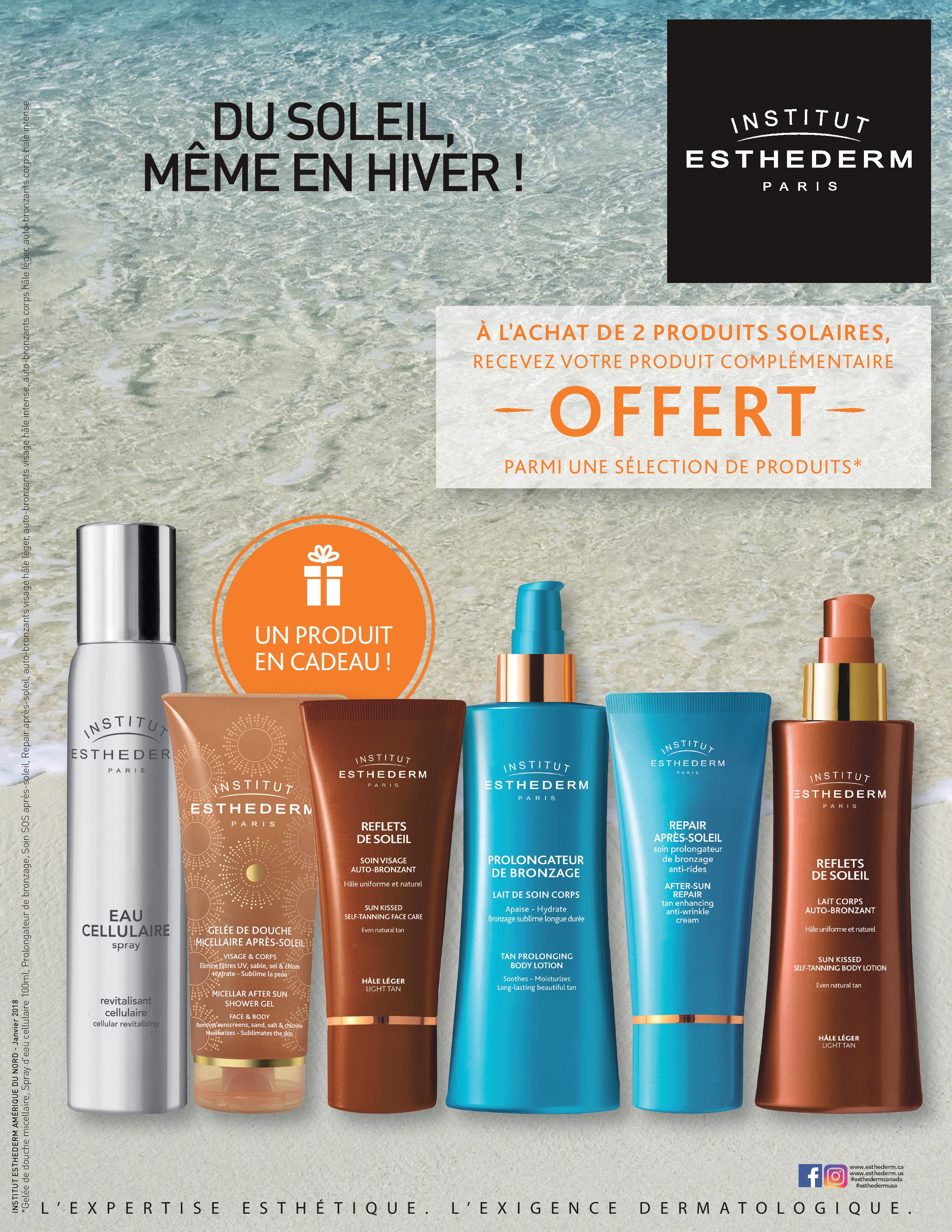 À l'achat de 2 produits solaires obtenez 1 produit complémentaire gratuitement!